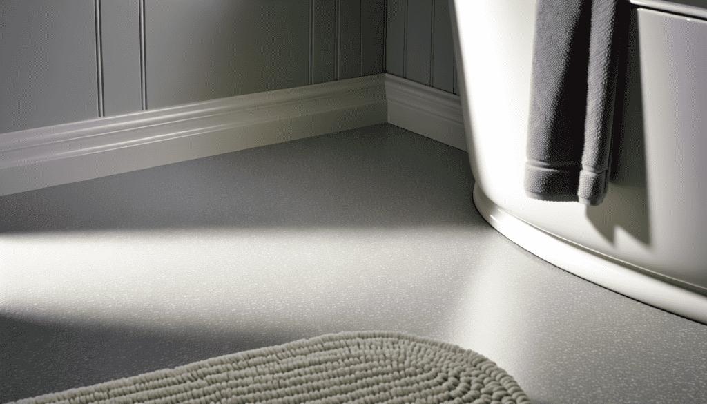 Slip-resistant epoxy bathroom floor for safety in wet areas