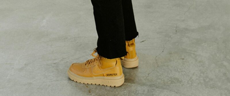 polished concrete floor with man standing on it