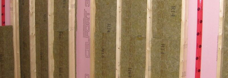 a wall ready for insulation