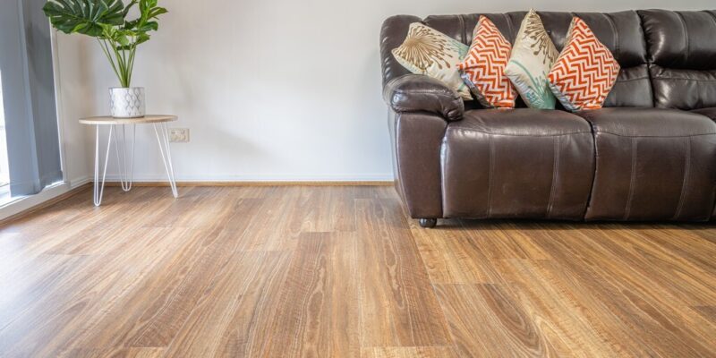 spotted gum hybrid floor in a home