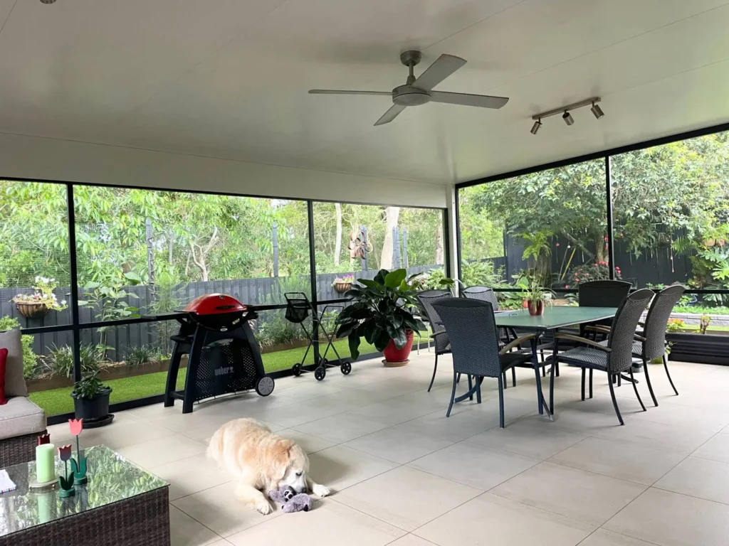 enclosed outdoor area