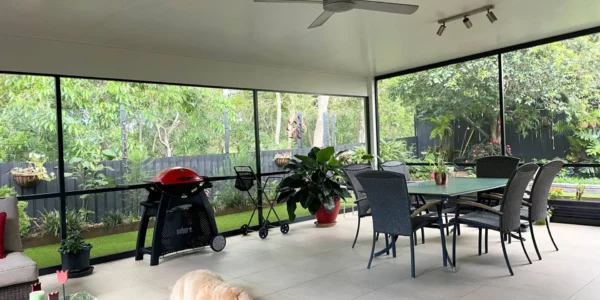 enclosed outdoor area